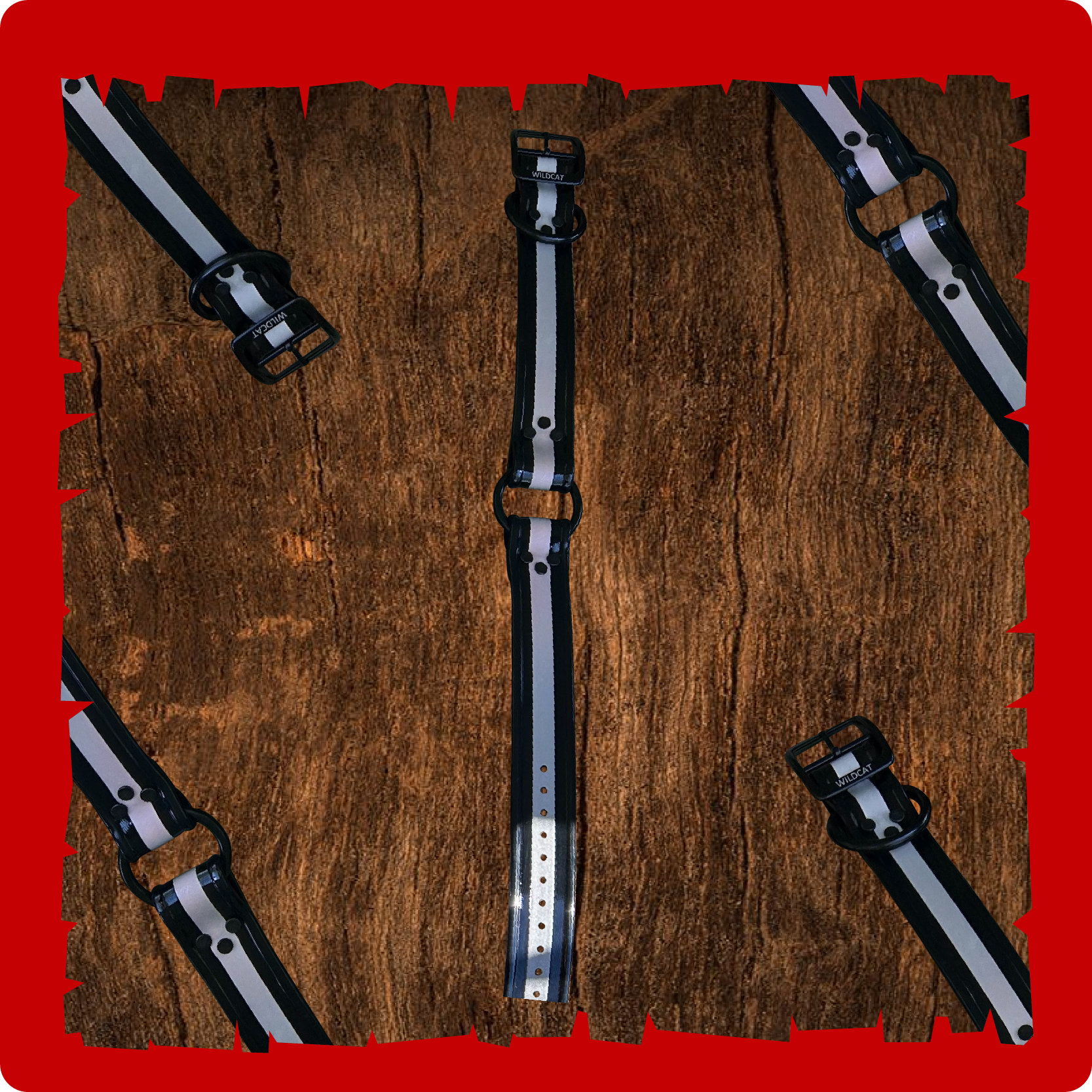 1 12” dayglo collars with O-D ring