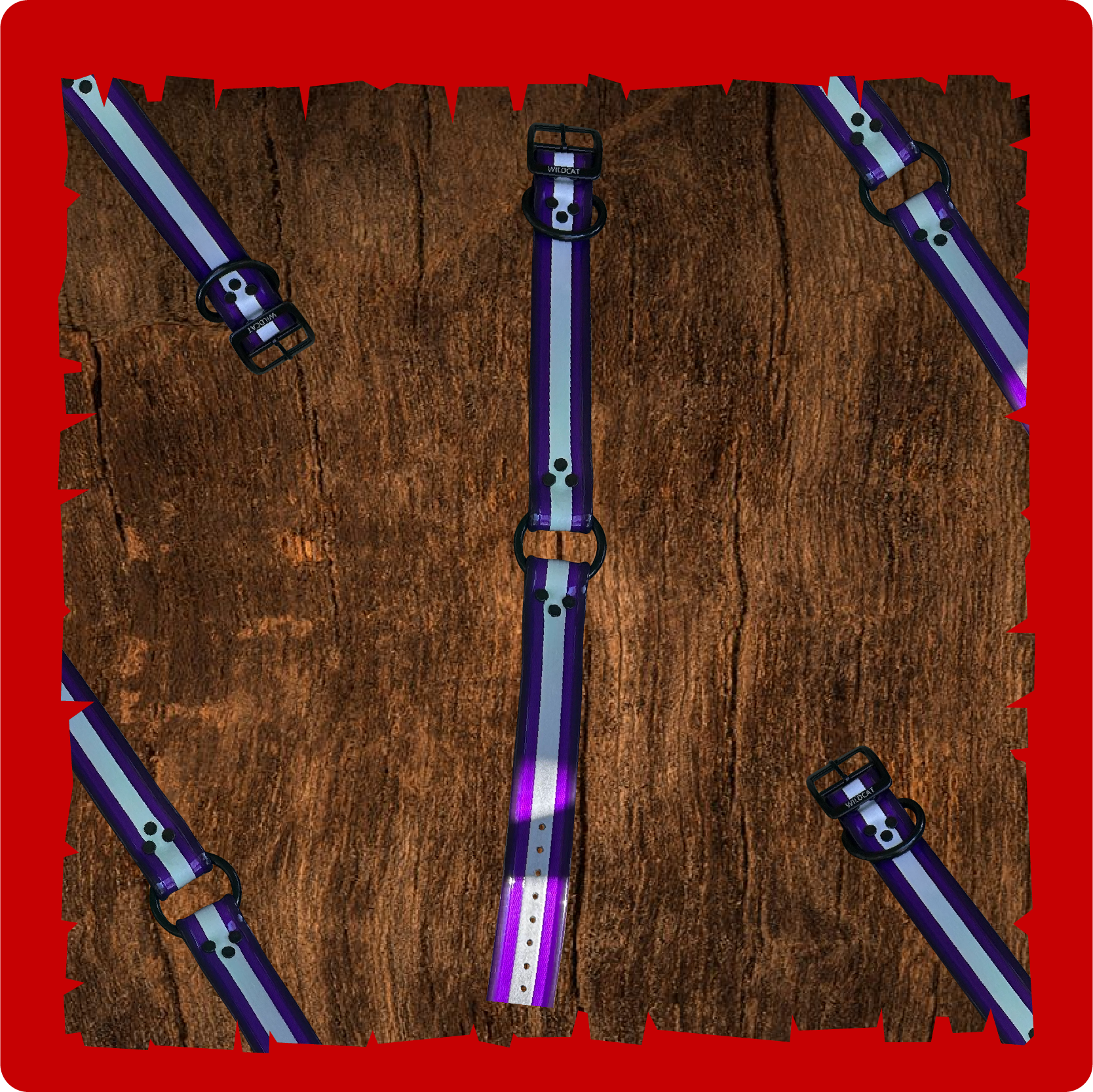 1 12” dayglo collars with O-D ring